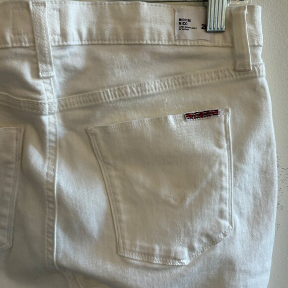 NWT Hudson Nico Super Skinny White Ankle Jeans Size 28 Stretch Denim - Picture 6 of 8